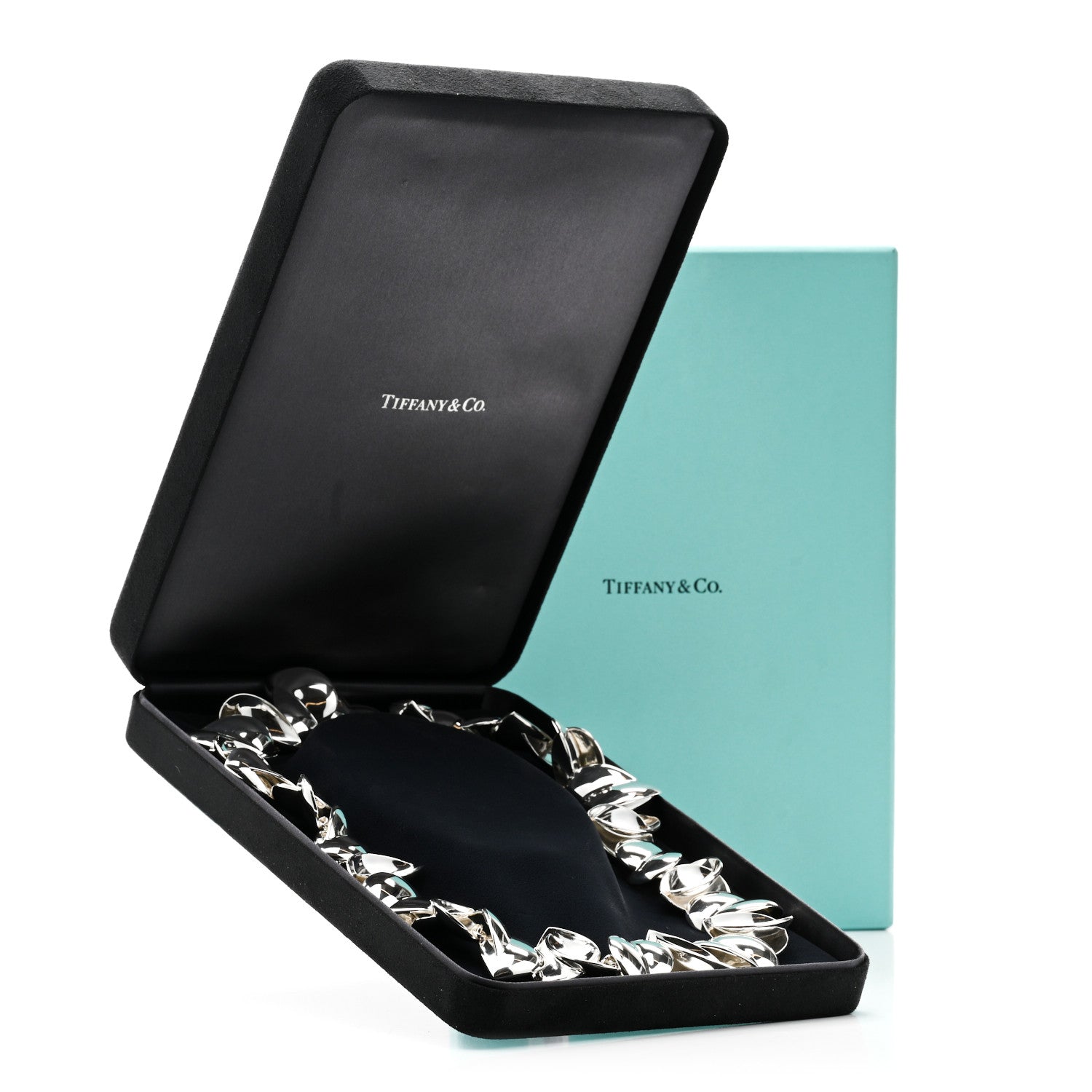 Tiffany Sterling Silver Frank Gehry Hearts Necklace 6 of 6