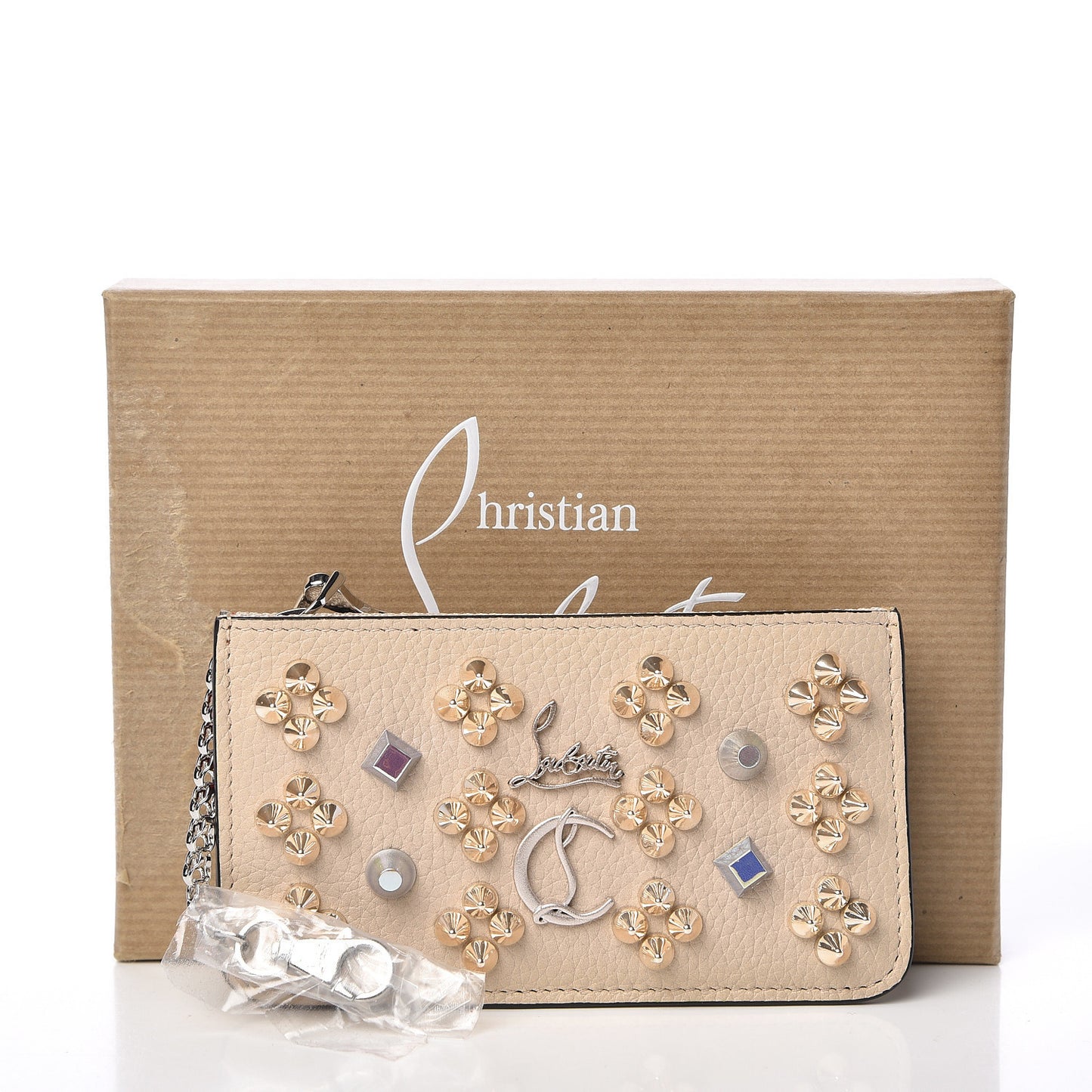 Calfskin Loubinthesky Panettone Zip Card Holder Ballerina