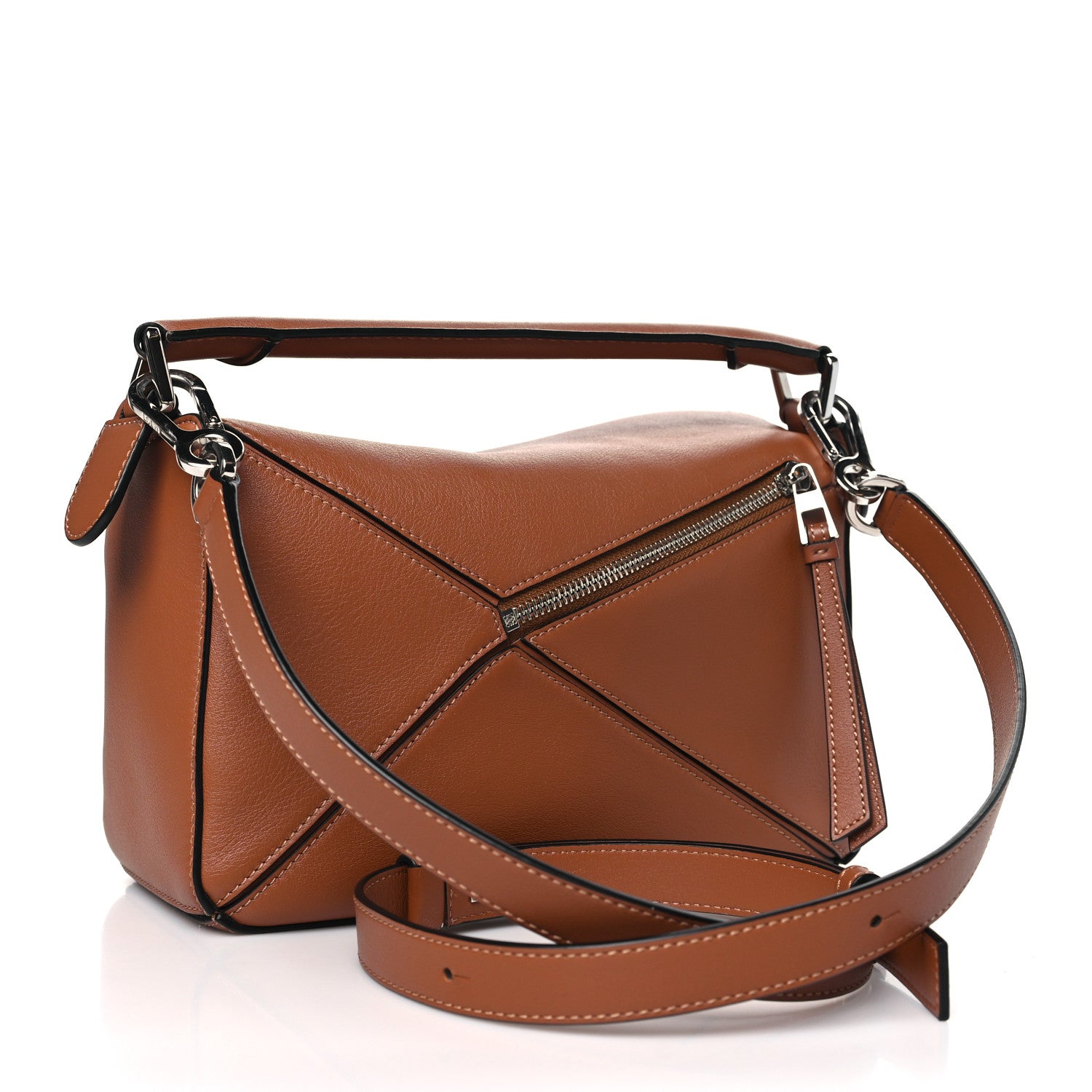 Loewe Calfskin Small Puzzle Bag Tan 3 of 9