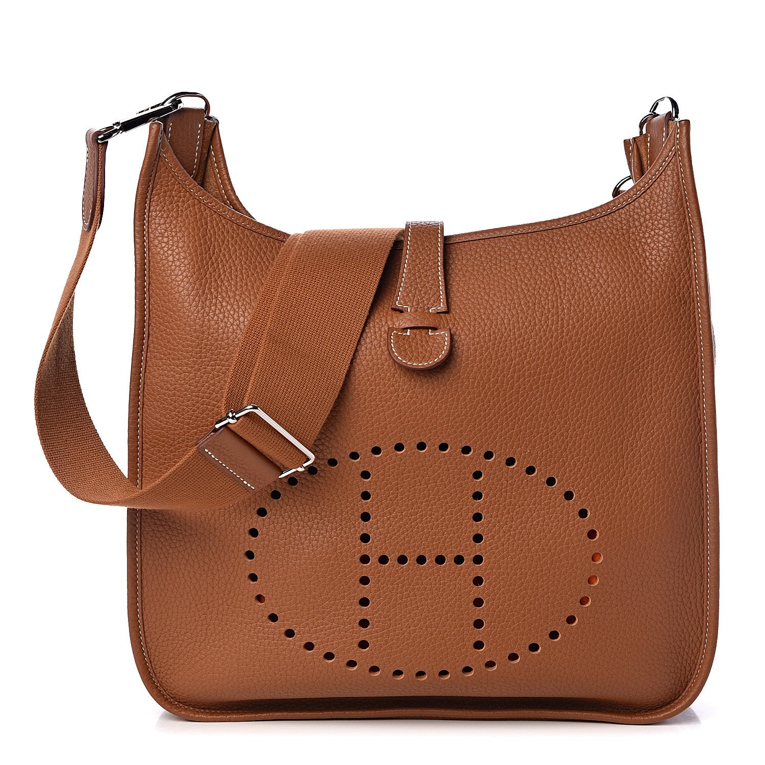 Hermes Taurillon Clemence Evelyne III GM Gold 1 of 10