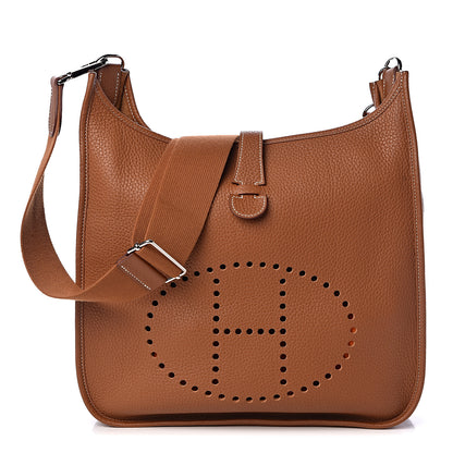 Hermes Taurillon Clemence Evelyne III GM Gold 1 of 10