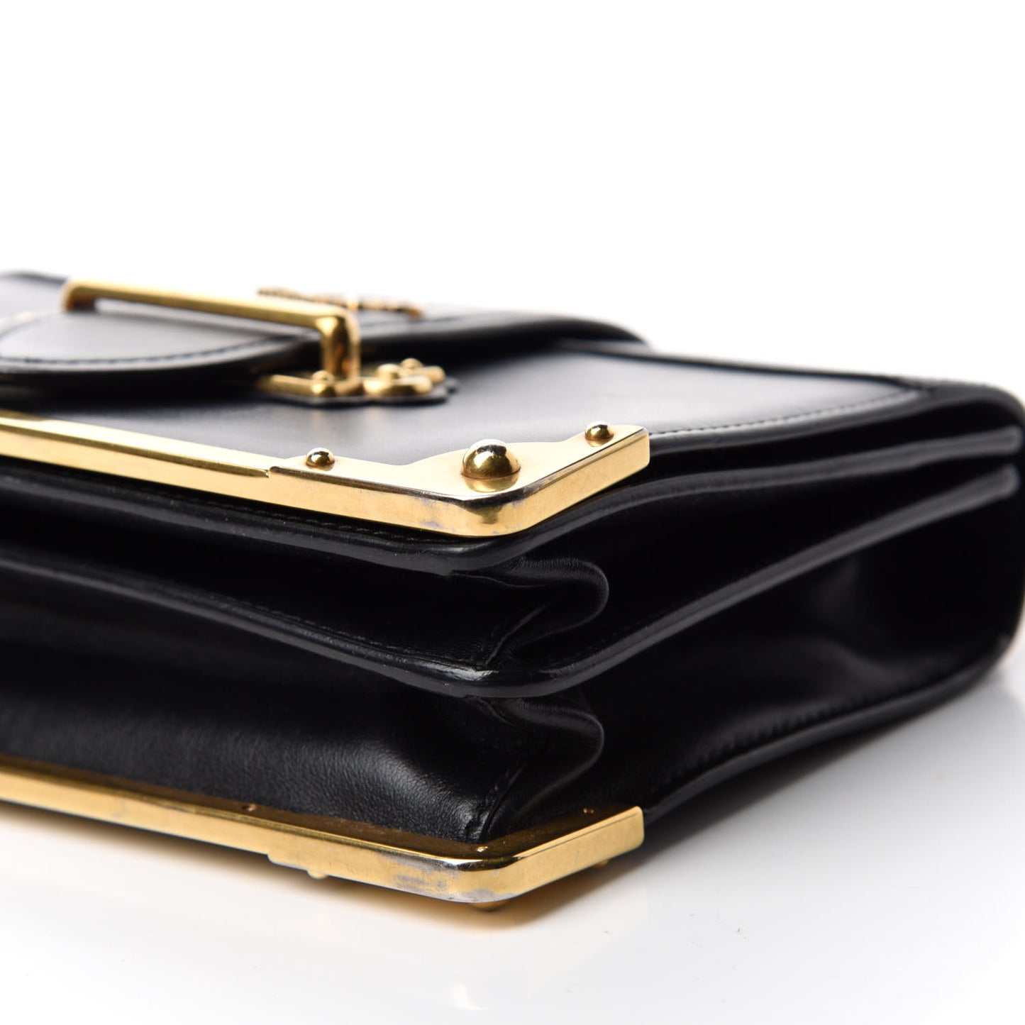 City Calf Saffiano Cahier Bag Black