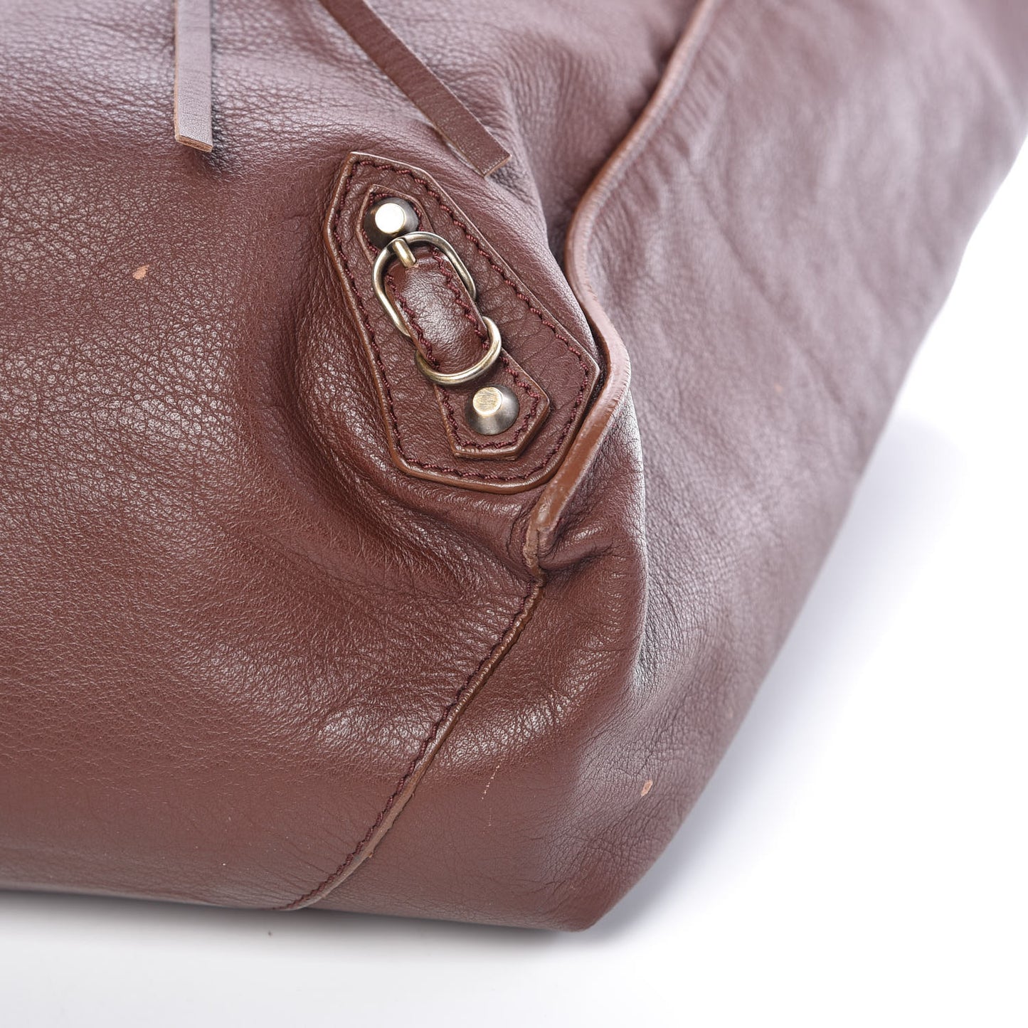 Calfskin Papier Flap Tote Castagna