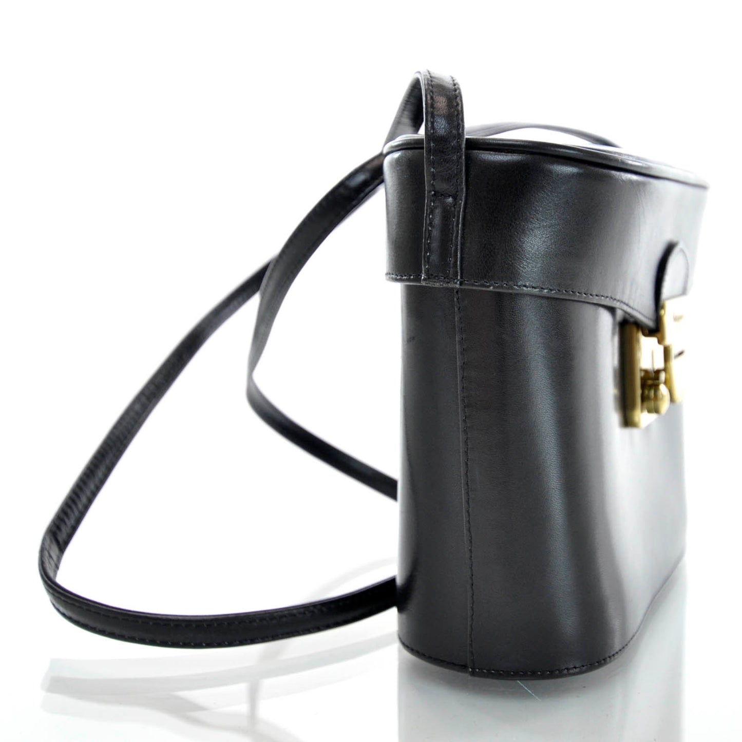 SALVATOREFERRAGAMOVintageLeatherShoulderBagBlack