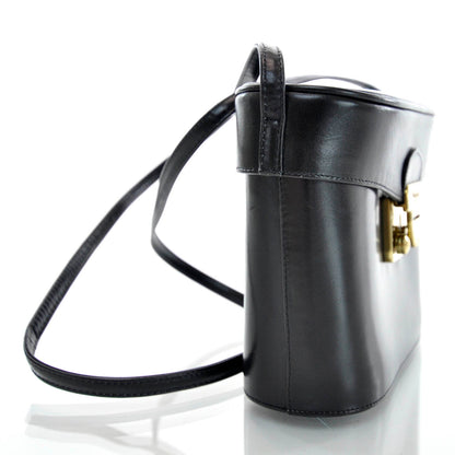 FASHIONPHILE SALVATOREFERRAGAMOVintageLeatherShoulderBagBlack 6 of 8