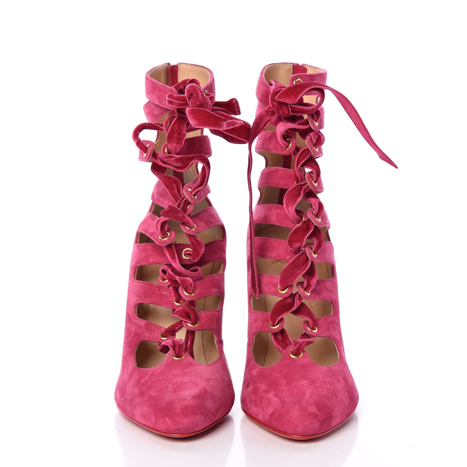 Christian Louboutin Veau Velours Spinetita 100 Ankle Boots 38 LouLou 2 of 10