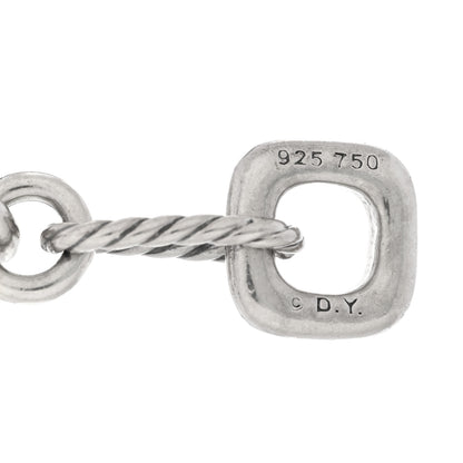 David Yurman Sterling Silver 18k Yellow Gold Cable Heart Charm Bracelet 3 of 3
