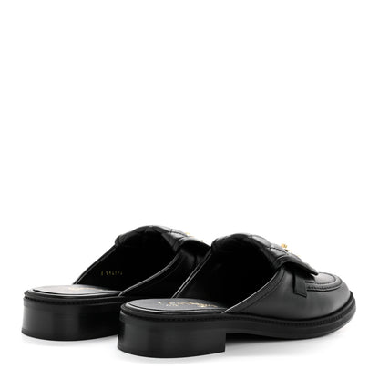 Chanel Lambskin Quilted CC Turnlock Mules 40.5 Black 5 of 11