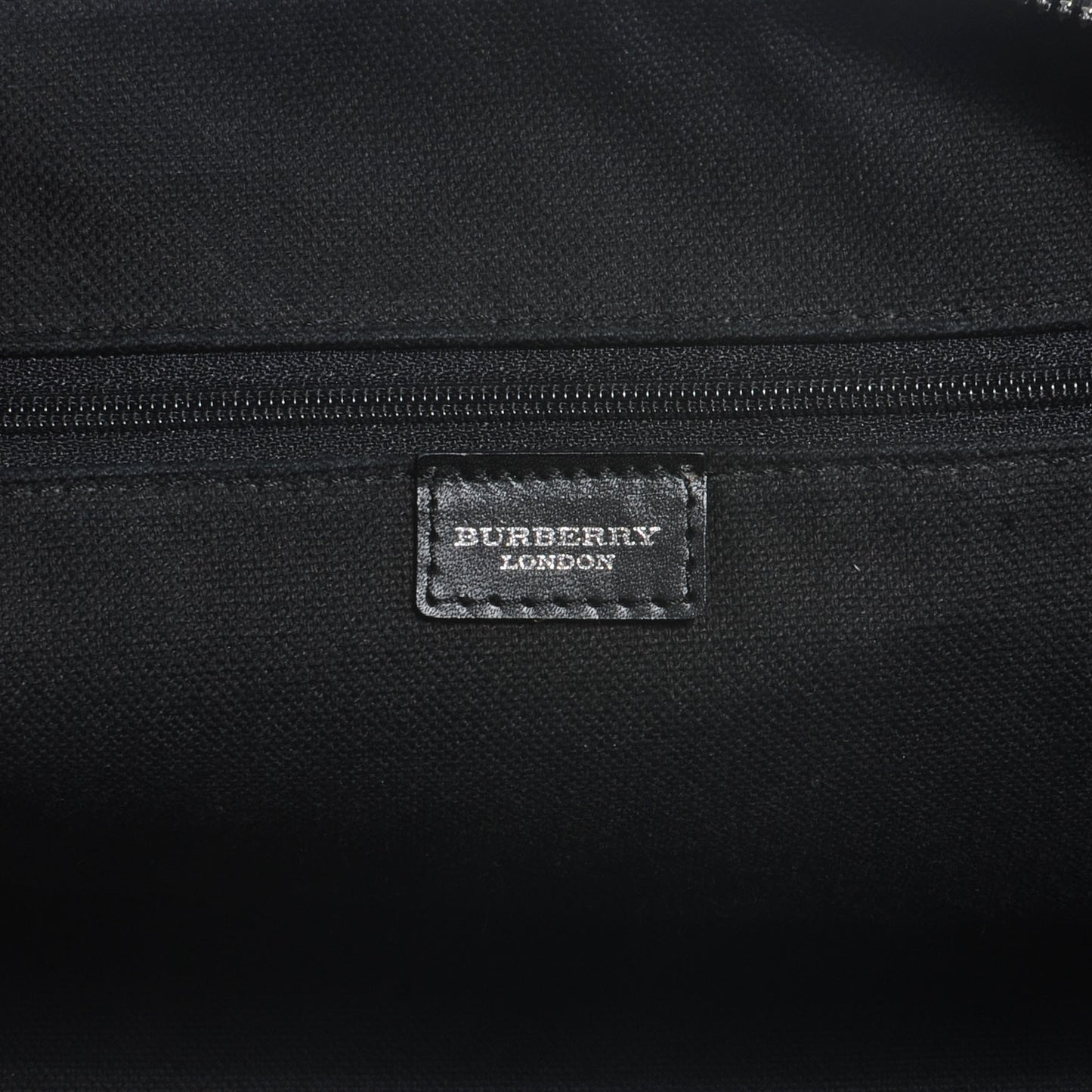 House Check Large Bowler Tote Black