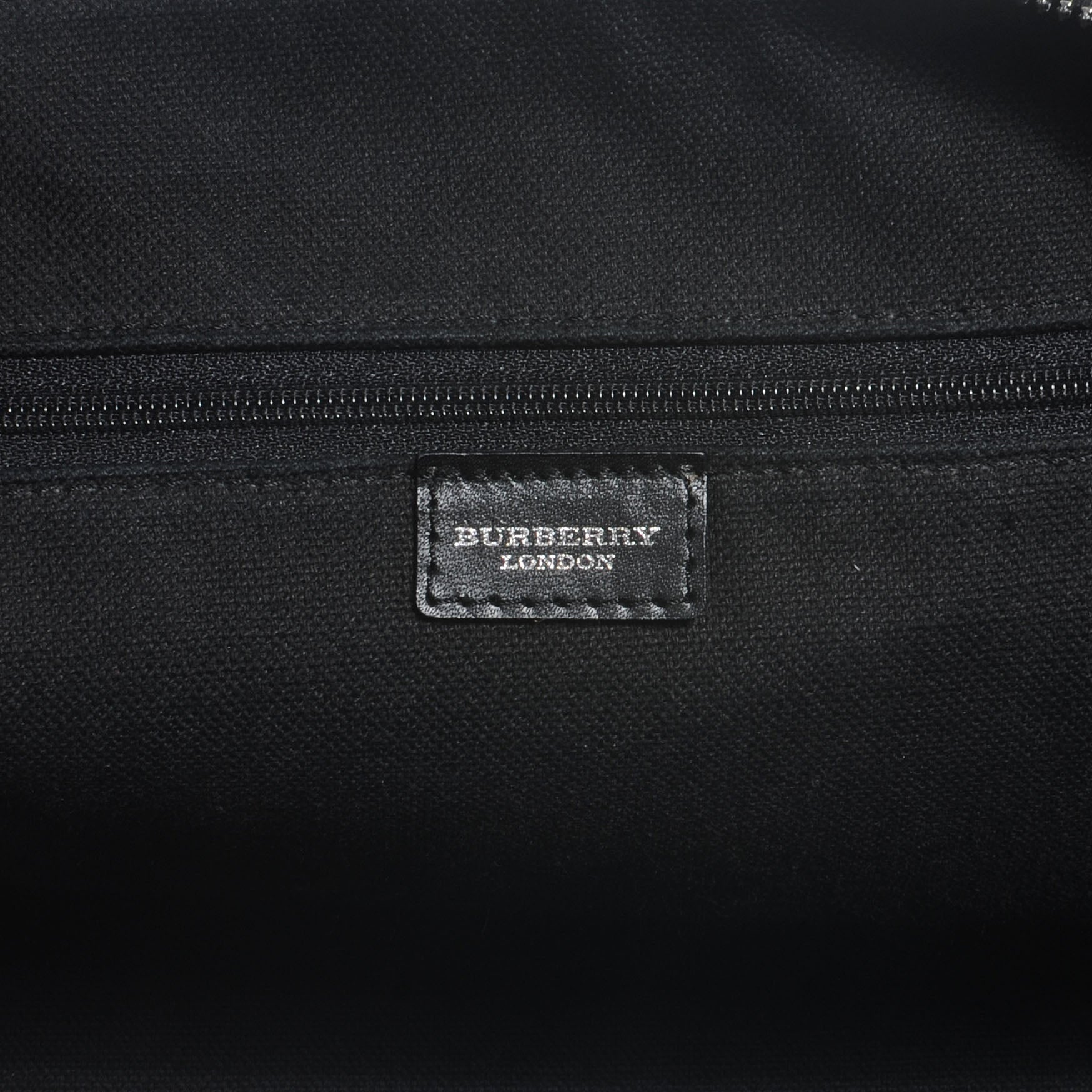 Burberry House Check Large Bowler Tote Black 6 of 11