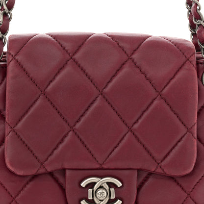 Chanel Lambskin Quilted Accordion Flap Burgundy 9 of 16