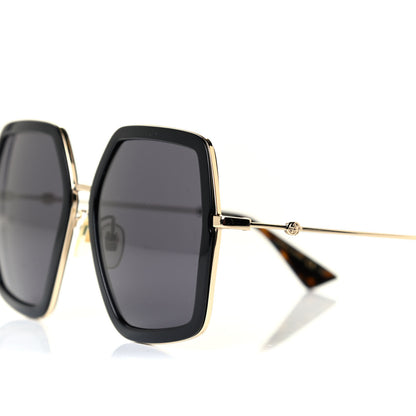 Gucci Acetate Oversize Square Frame GG0106S Sunglasses Black 5 of 5