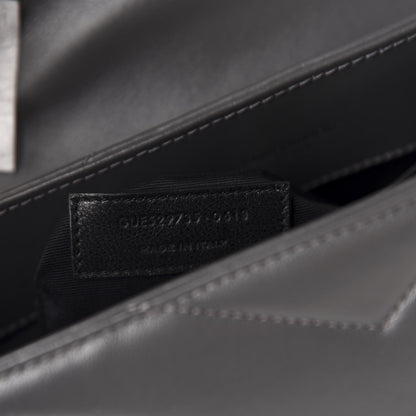 Saint Laurent Calfskin Y Quilted Monogram Medium Loulou Chain Satchel Storm 8 of 11