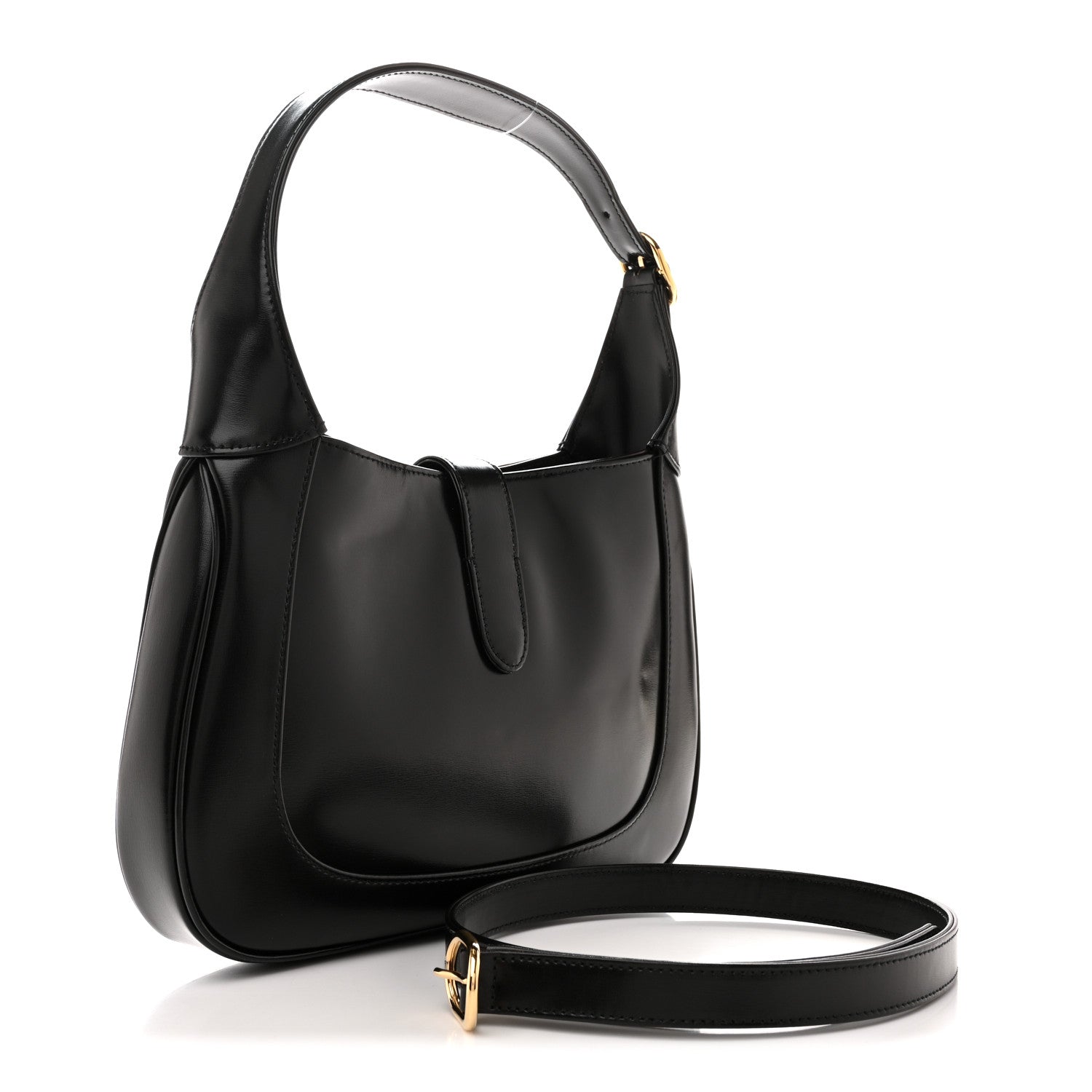 Gucci Boarded Dyana Lux Calfskin Small Jackie 1961 Hobo Black 3 of 10