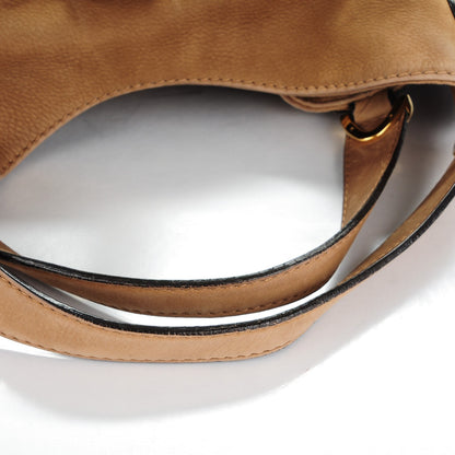 Gucci Nubuck Medium Soft Stirrup Shoulder Bag Light Brown 9 of 11