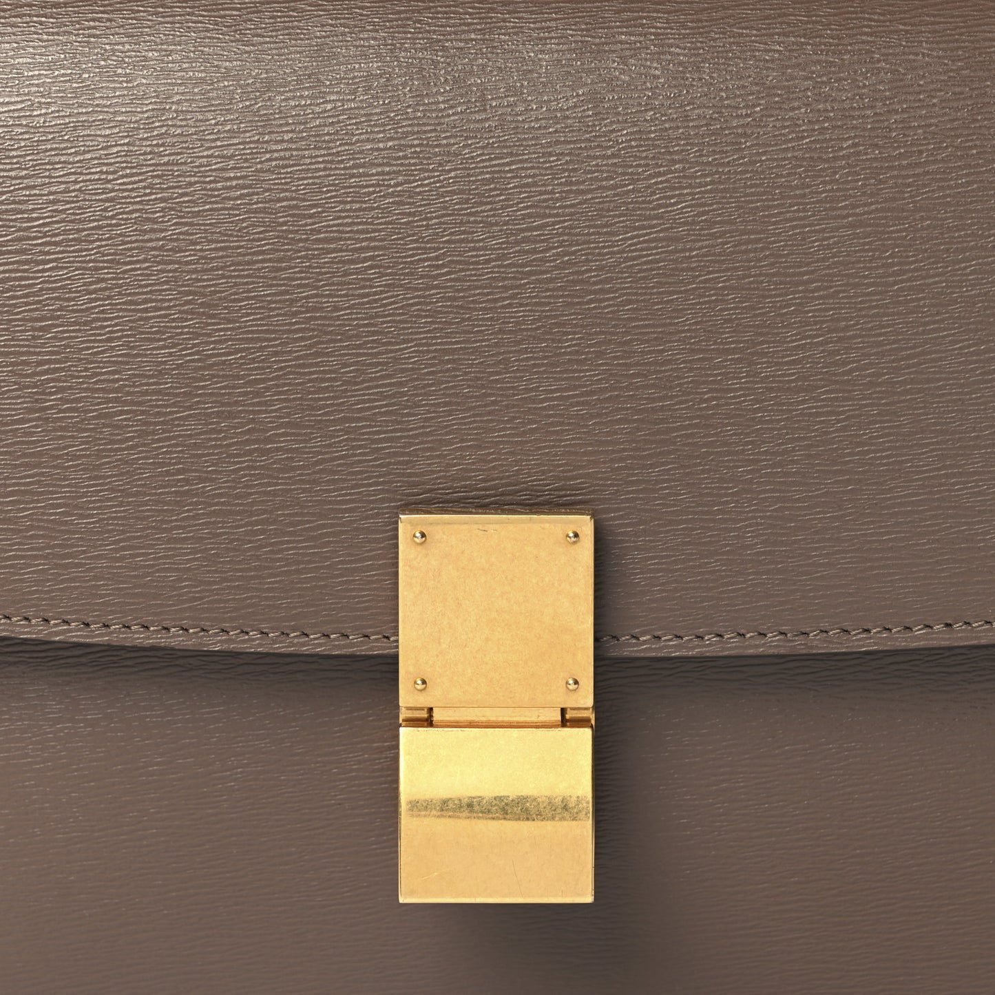 Liege Calfskin Medium Classic Box Flap Bag Glazed Nut