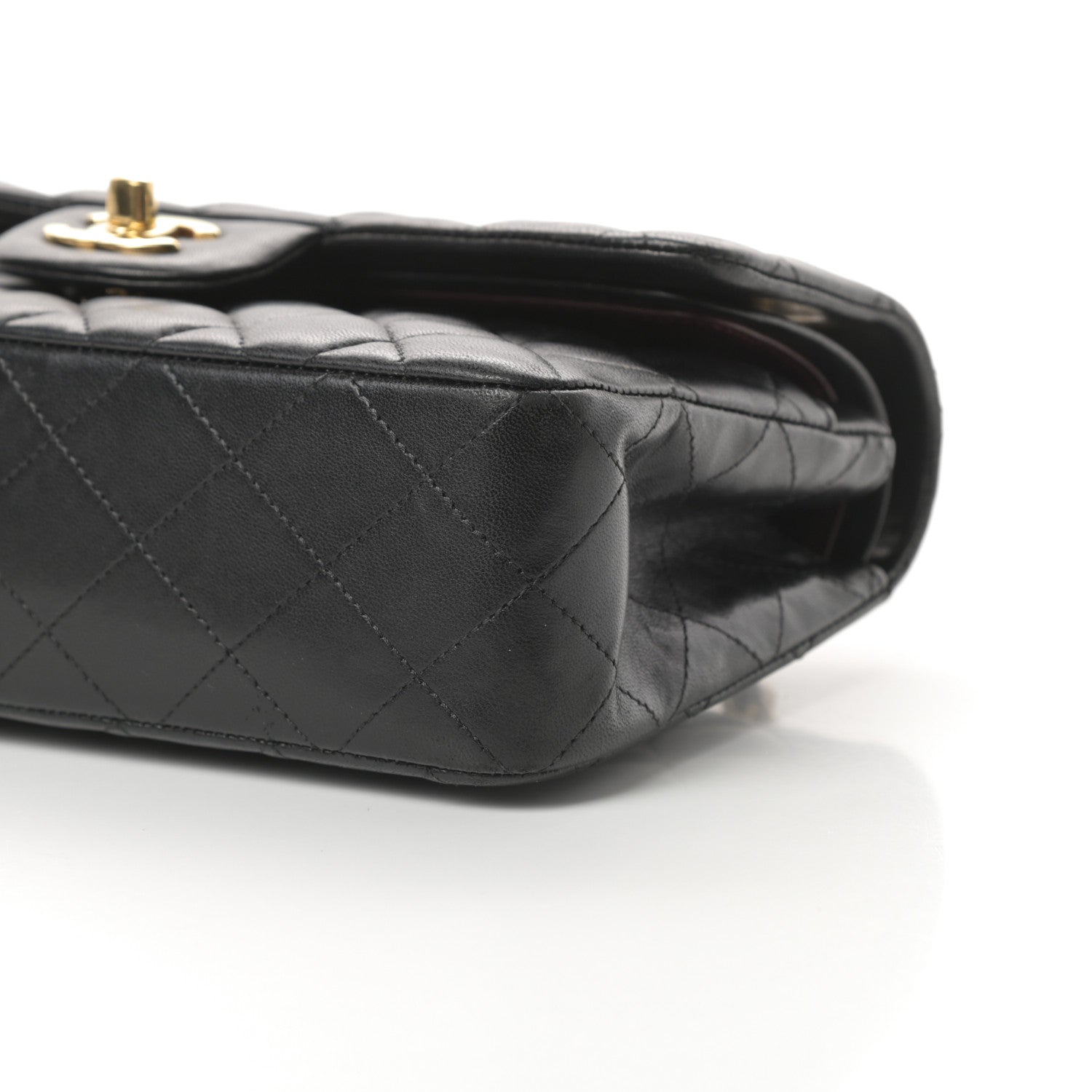 Chanel Lambskin Quilted Small Double Flap Black 10 of 14