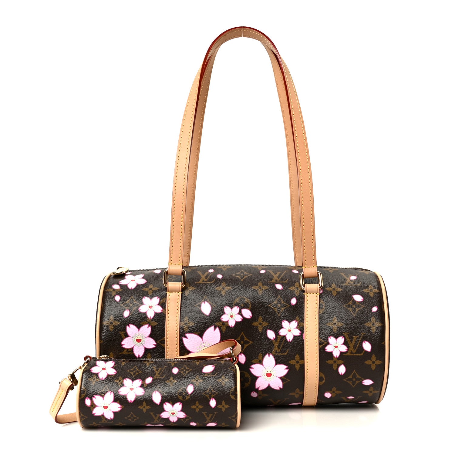 Louis Vuitton LV X TM Monogram Cherry Blossom Papillon Sakura Brown 2 of 12
