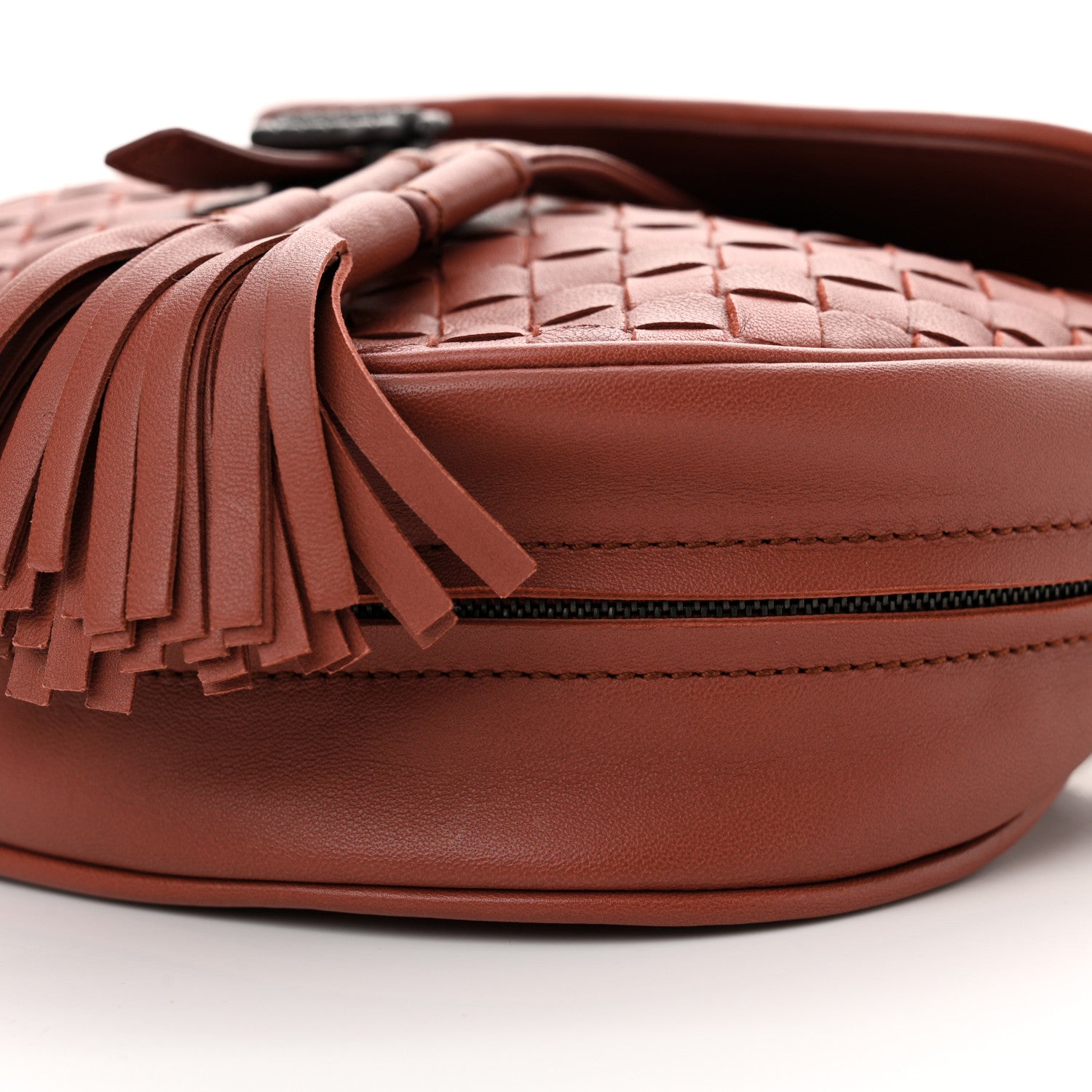 Bottega Veneta Nappa Intrecciato Small Belt Bag Red 9 of 9