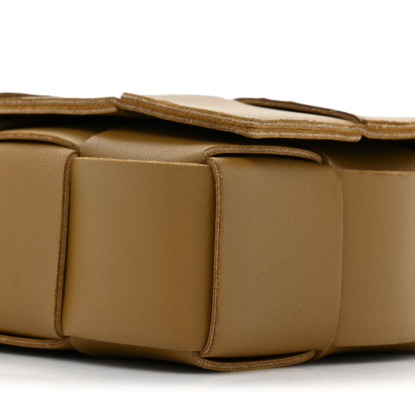 Lambskin Maxi Intrecciato Cassette Crossbody Bag Acorn