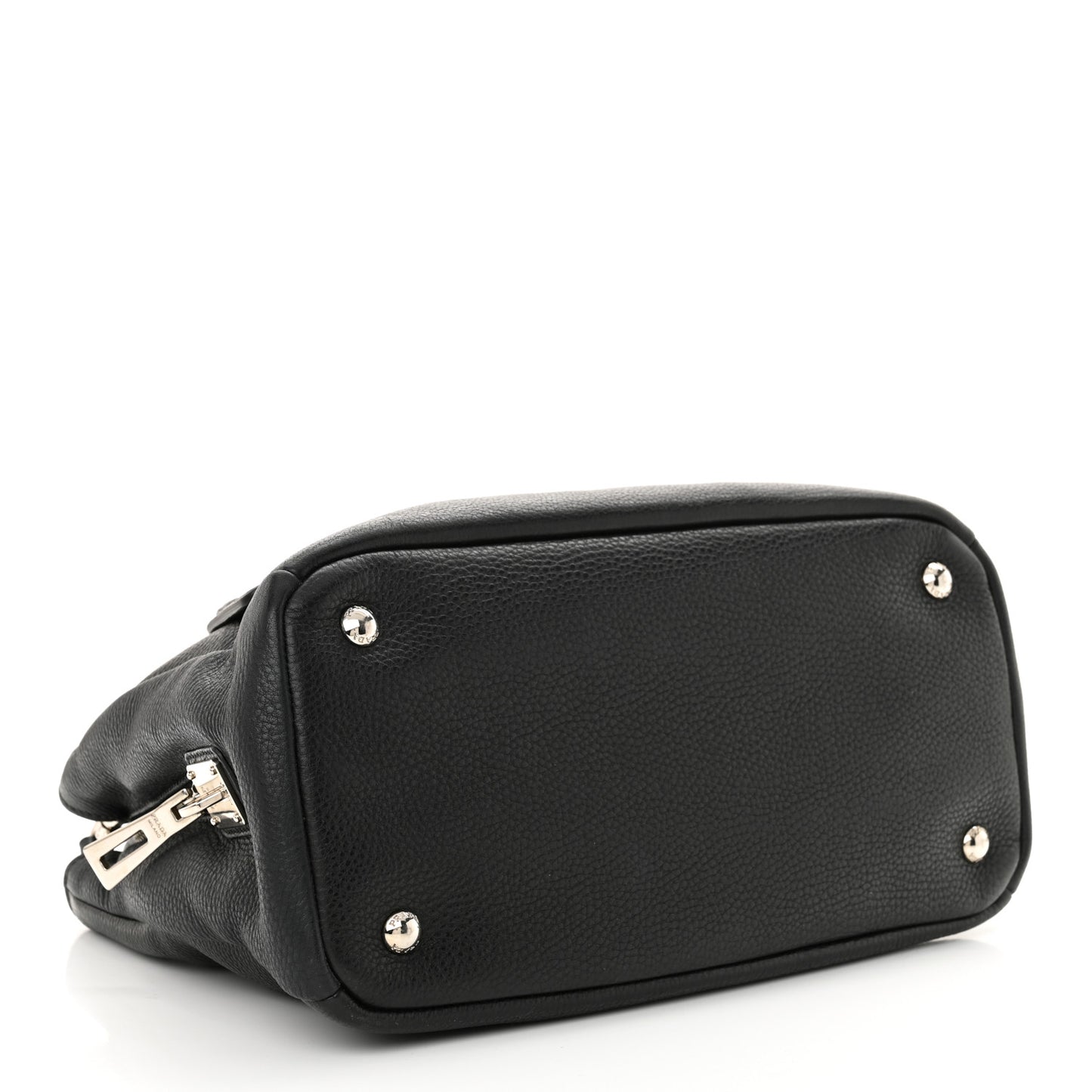 Vitello Phenix Top Handle Bag Black