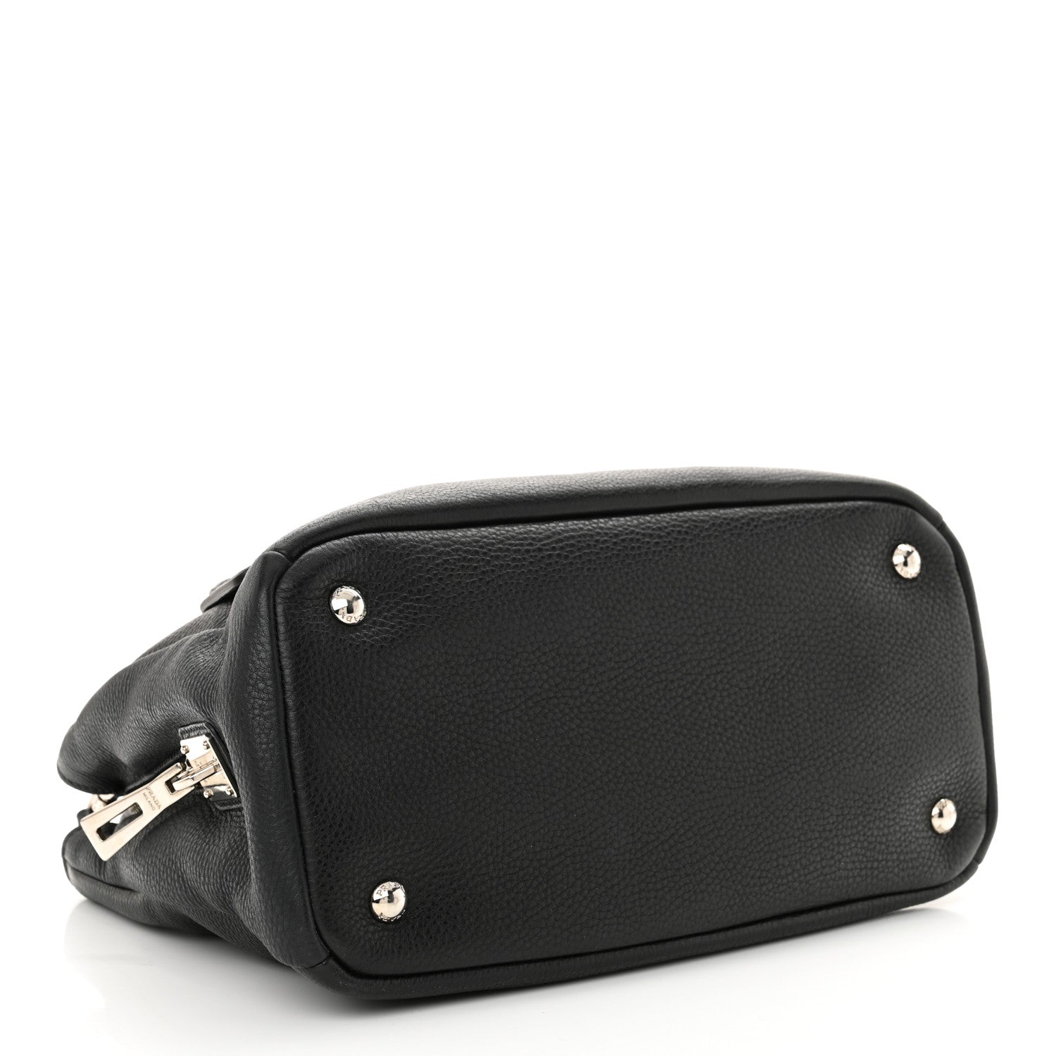 Prada Vitello Phenix Top Handle Bag Black 4 of 15