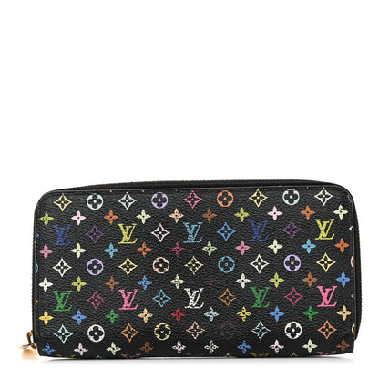 Louis Vuitton Monogram Multicolor Zippy Wallet Black Grenade 1 of 11