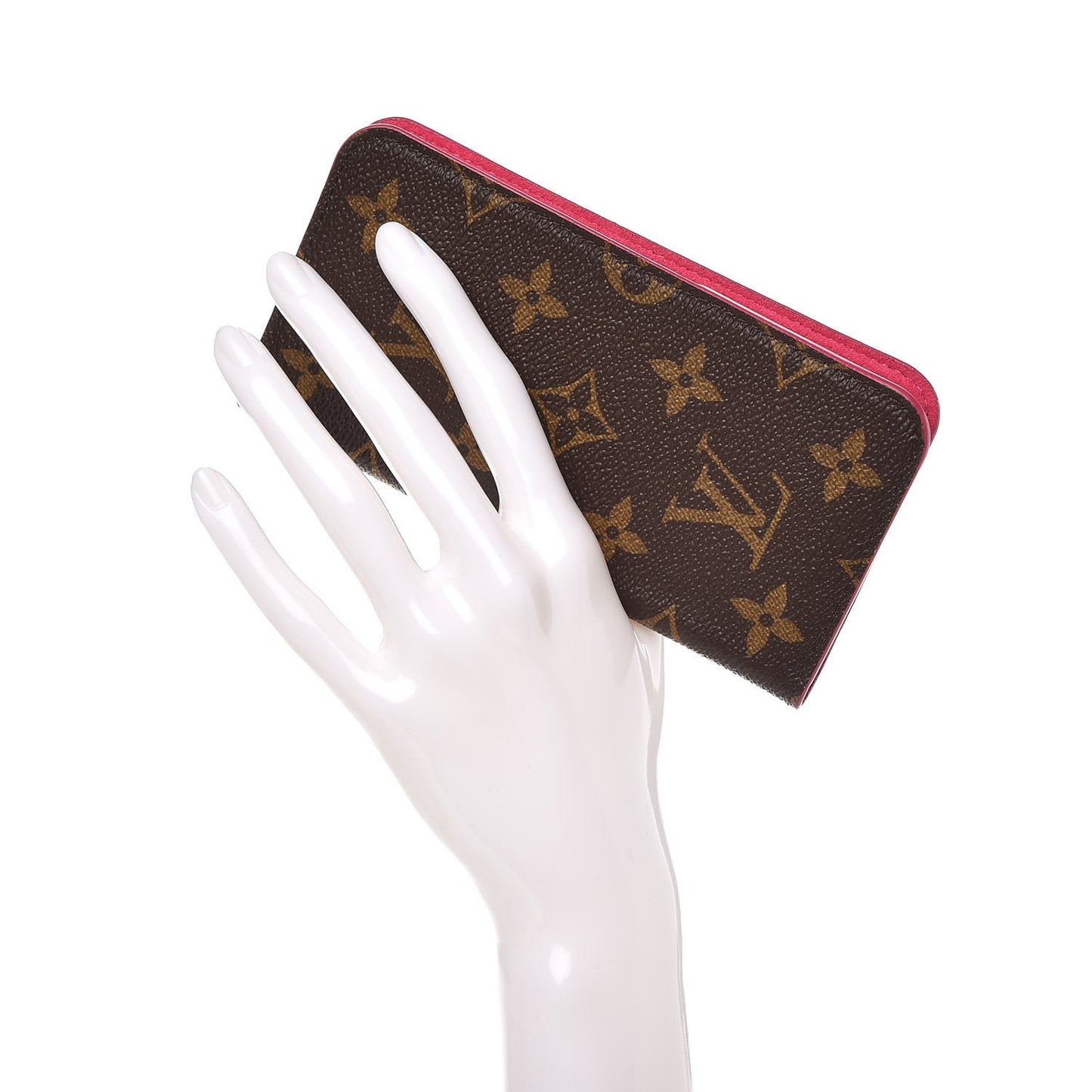 Monogram iPhone X Folio Case Rose Pop