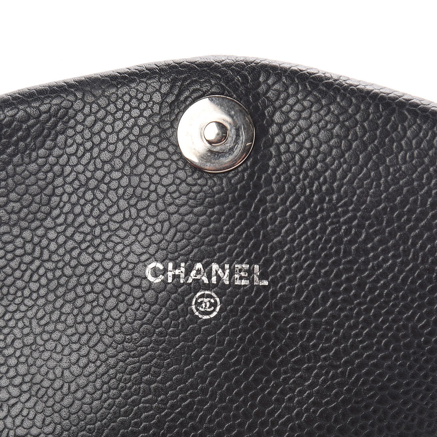 Caviar Half Moon Wallet On Chain WOC Grey