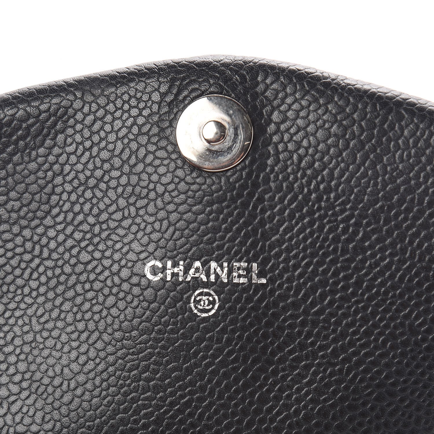 Chanel Caviar Half Moon Wallet On Chain WOC Grey 6 of 14