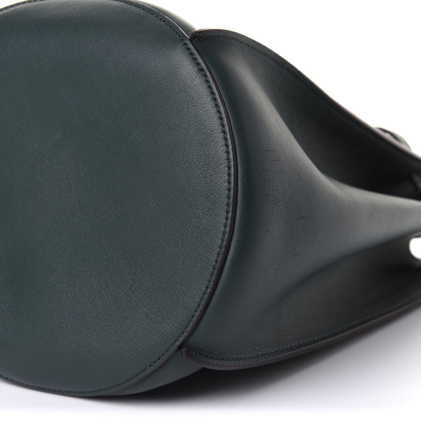 Supple Grained Calfskin Big Bag Bucket Amazone