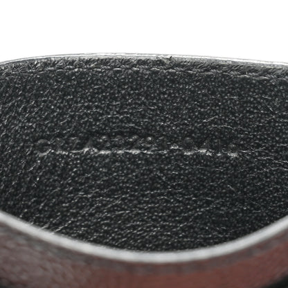 Saint Laurent Grain De Poudre Matelasse Chevron Monochrome Monogram Credit Card Case Black 7 of 11