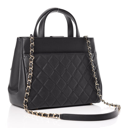 Chanel Caviar Quilted Small Business Affinity Shopping Bag Black 3 of 9