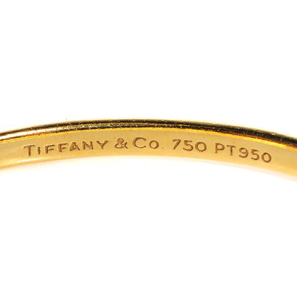 Tiffany 18K Yellow Gold Platinum Diamond 4.5mm Etoile Bangle Bracelet 4 of 5