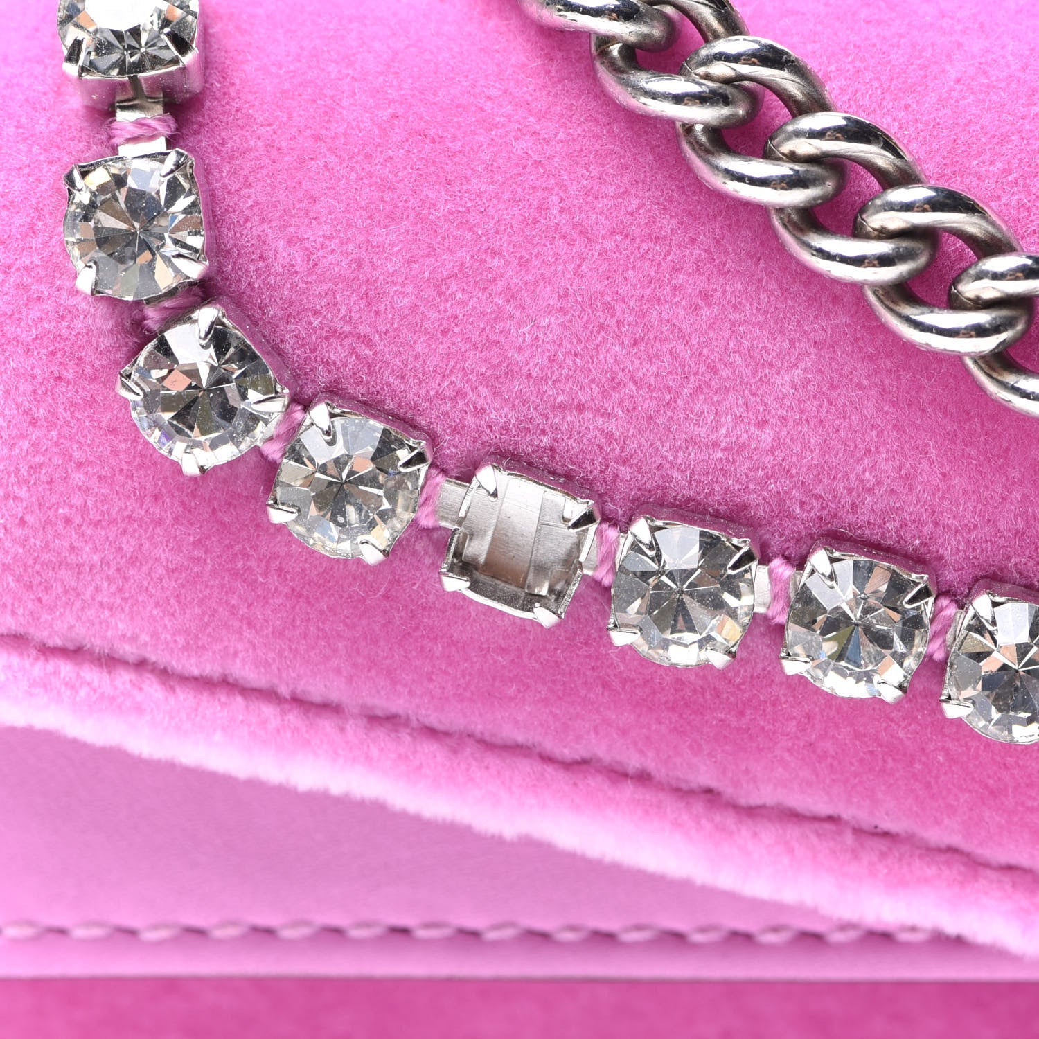Gucci Velvet Crystal Super Mini Dionysus Shoulder Bag Malva 10 of 11