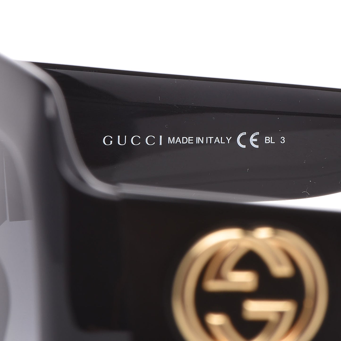 Acetate Square Frame Sunglasses GG0053S Black