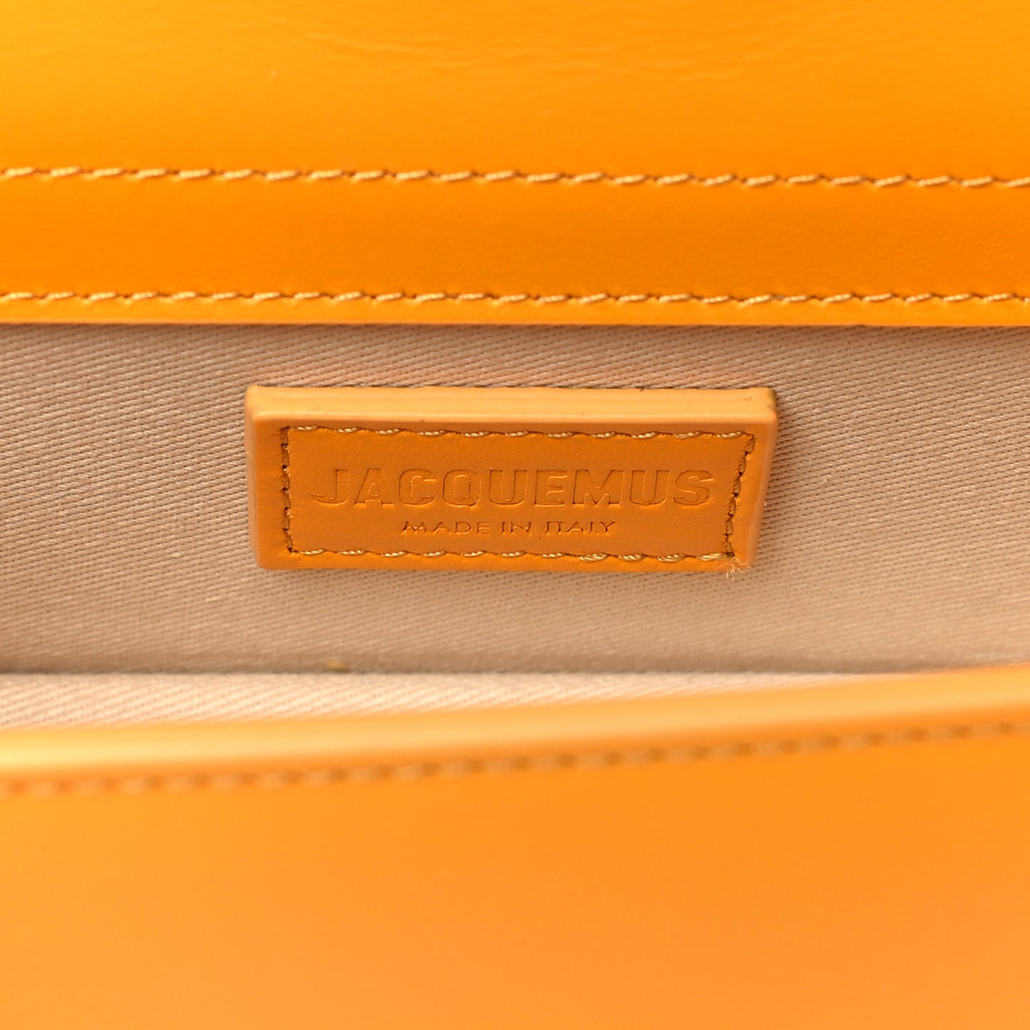 Smooth Calfskin Le Bambino Dark Orange