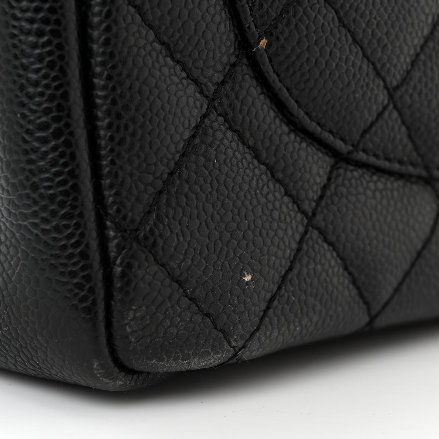 Caviar Quilted Grand Shopping Tote GST Black