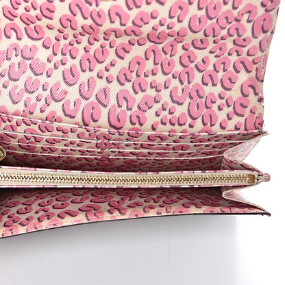 Louis Vuitton Monogram Leopard Sarah Wallet Blanc Corail 5 of 13