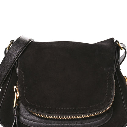 Tom Ford Suede Calfskin Jennifer Crossbody Brown 8 of 15