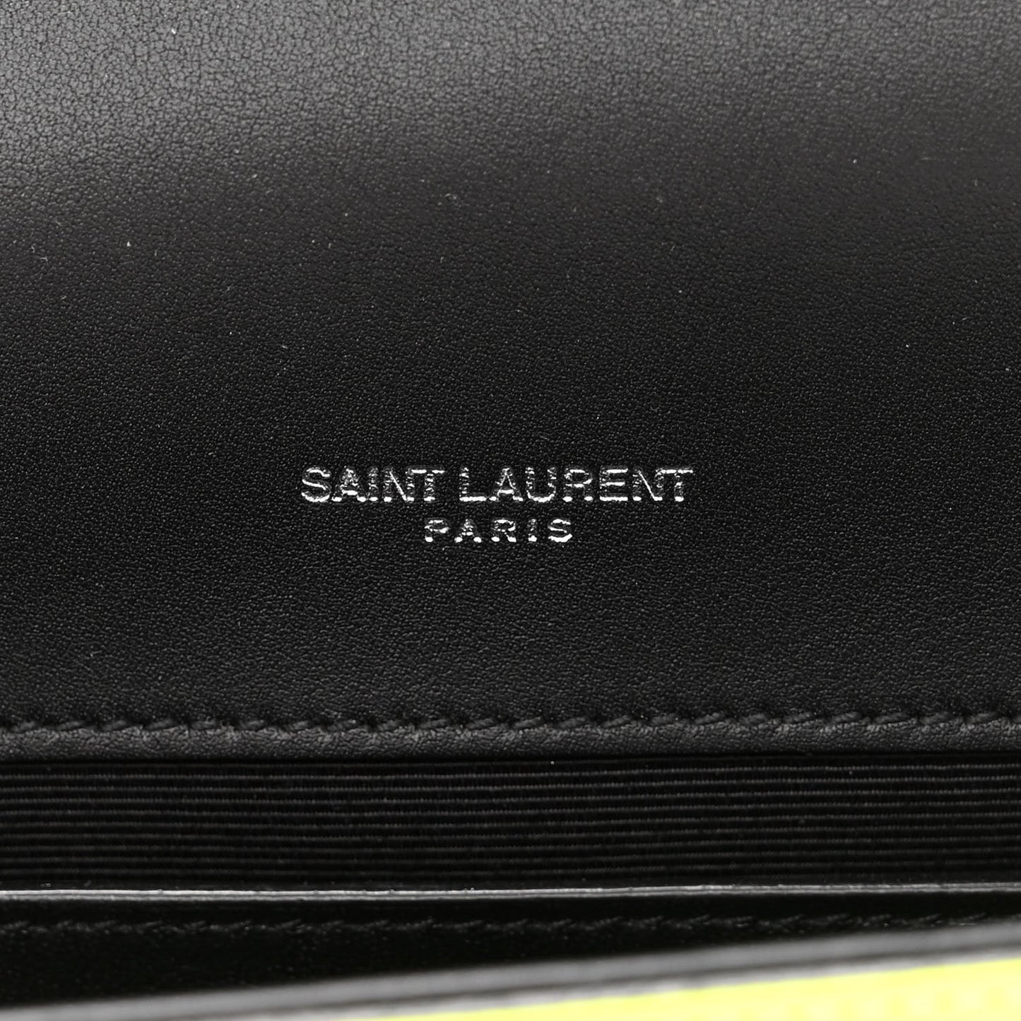 Patent Grain de Poudre Small Monogram Kate Satchel Neon Yellow