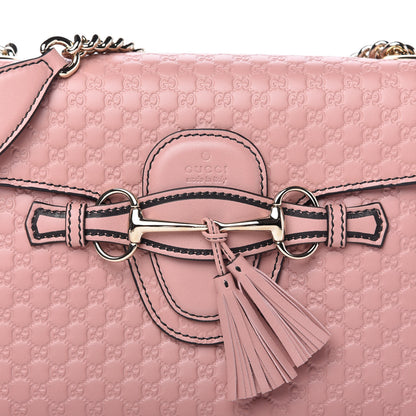 Gucci Microguccissima Medium Emily Chain Shoulder Bag Soft Pink 10 of 10