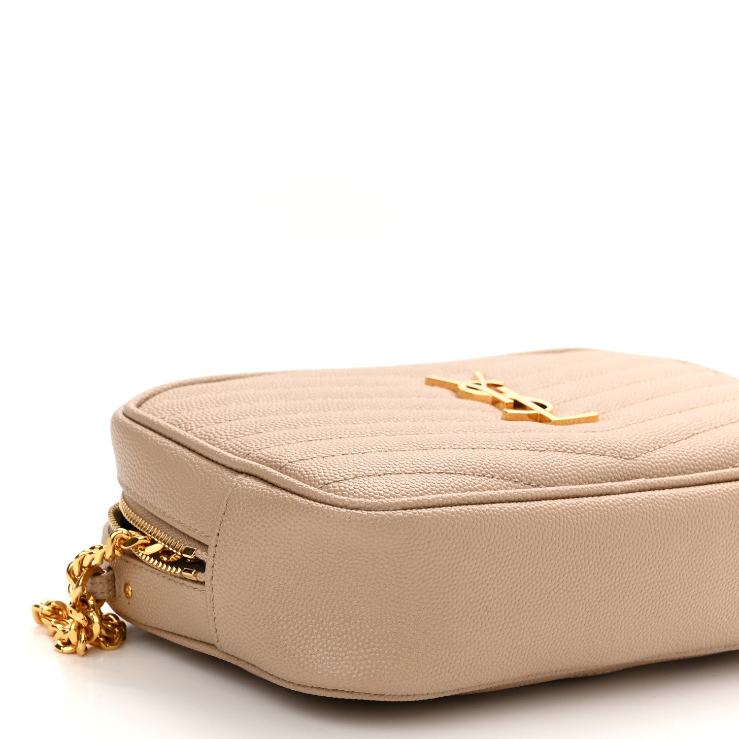 Saint Laurent Grain De Poudre Matelasse Monogram Mini Lou Camera Bag New Powder 8 of 10