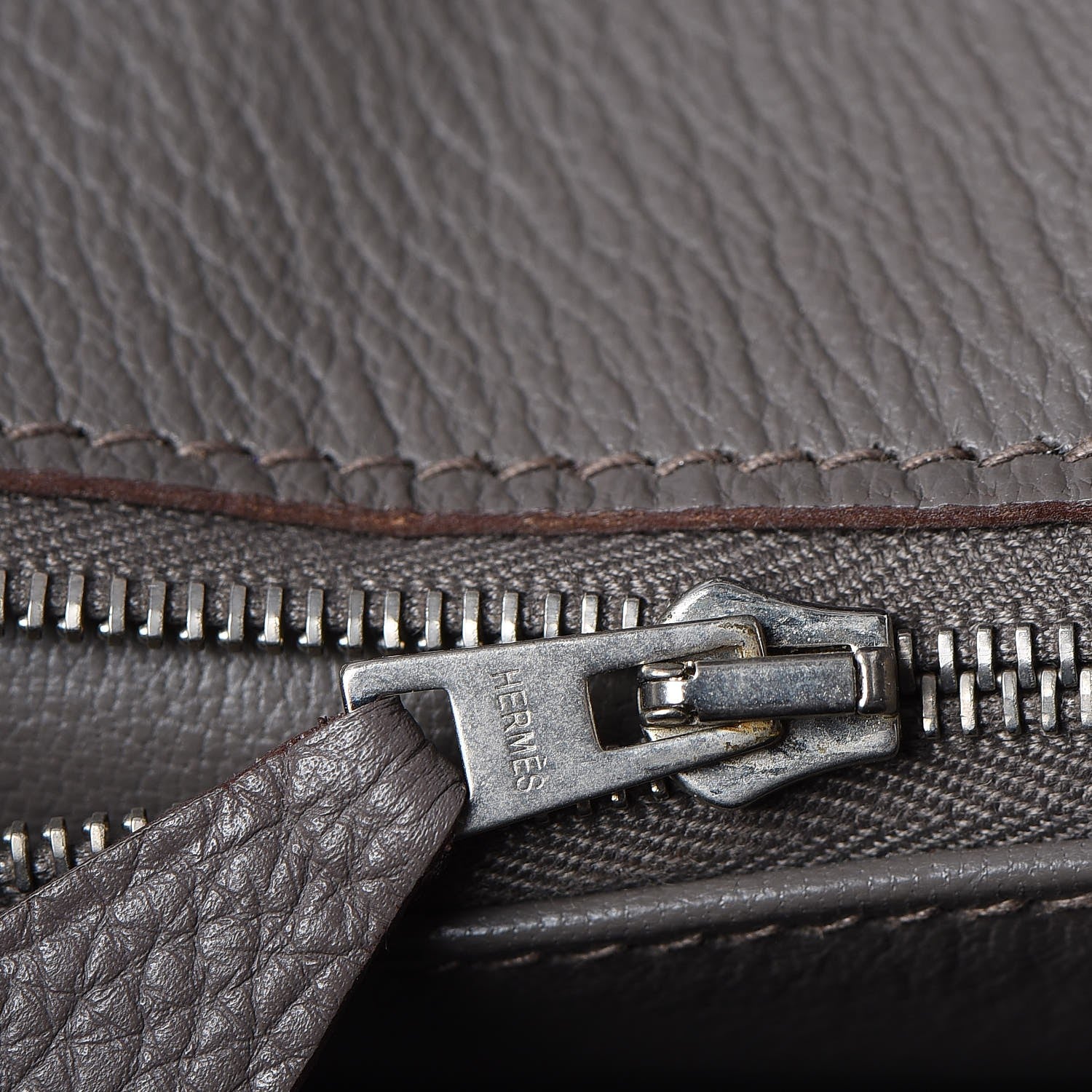 Hermes Togo Birkin 30 Etain 12 of 33