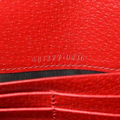 Gucci Calfskin Web Mini Dionysus Chain Wallet Hibiscus Red 6 of 7