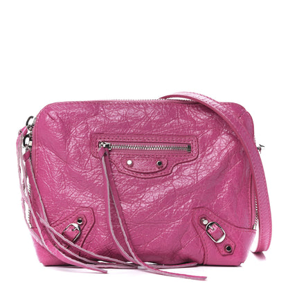 Balenciaga Agneau Arena Classic Silver Hardware XS Reporter Crossbody Rose Flamingo 1 of 10