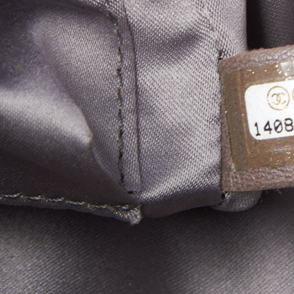 Chanel Vinyl Mohair Trimmed Accordion Arctic Polar Ice Flap Black 8 of 8