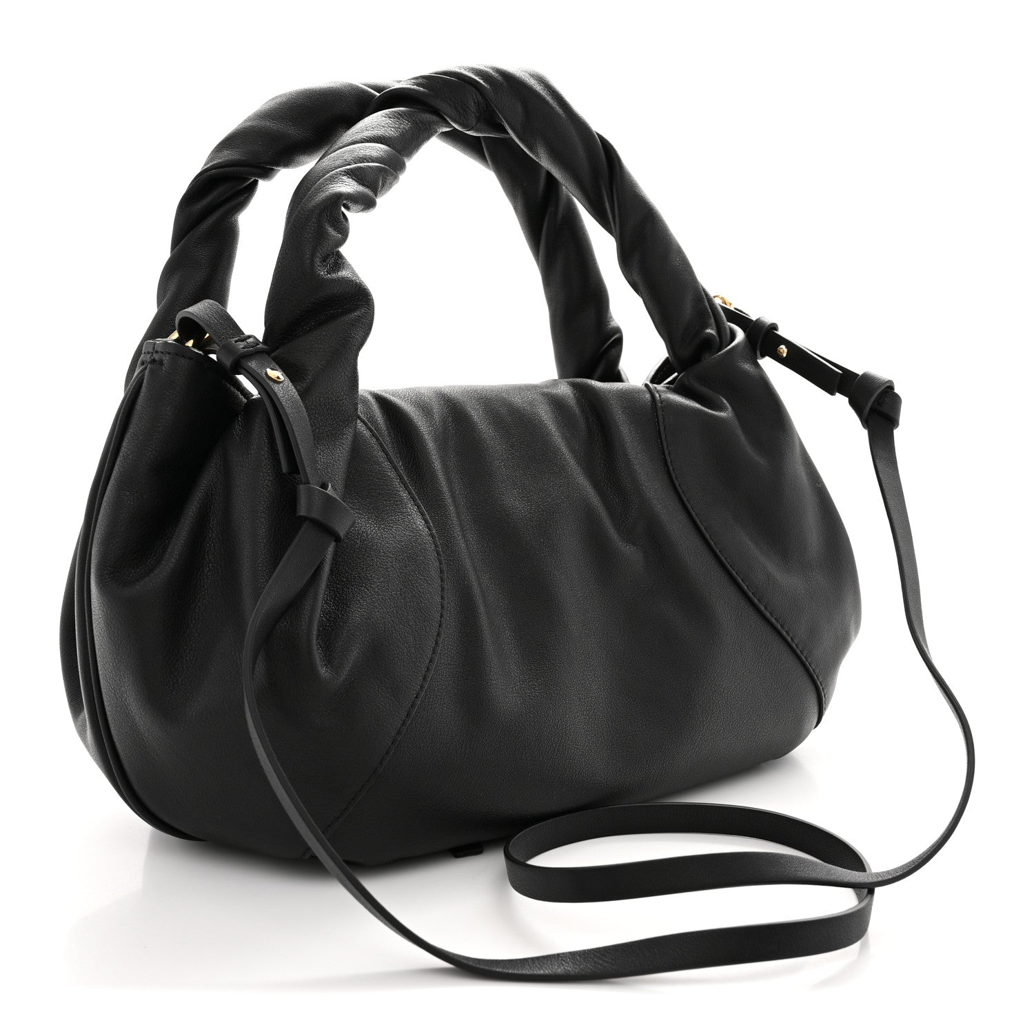 Fendi Calfskin Small Spy Black 3 of 10
