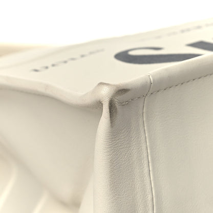 Christian Dior Calfskin Large Surrealism Book Tote Ivory 9 of 13