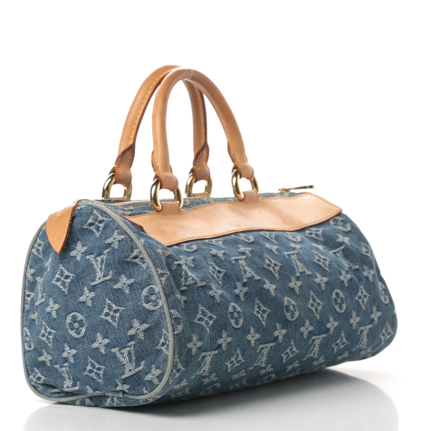 Louis Vuitton Monogram Denim Neo Speedy Blue 3 of 14